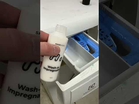 Wash-in Impregnation hälls i sköljmedelsfacket i tvättmaskinen