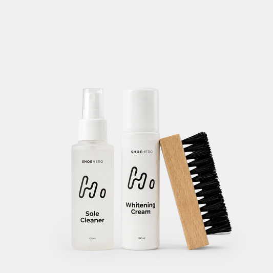 Rengöringskit för vita sulor med Whitening Cream och Sole Cleaner